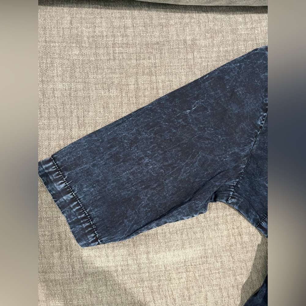 Hard Tail  Blue Denim Midi Dress With 2 Pocket in Front Look Size L, NWOT - Picture 7 of 9